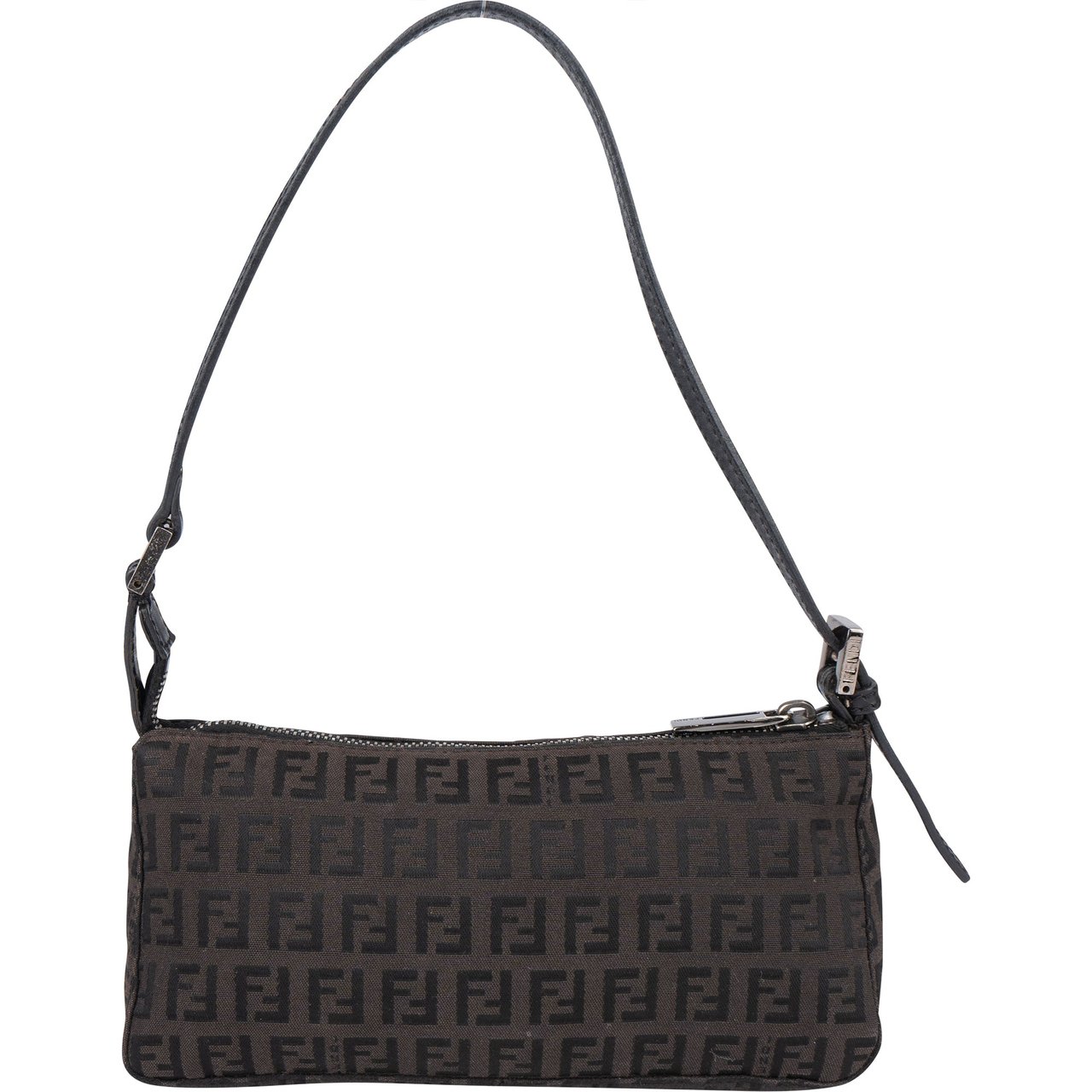 Fendi Fendi FF Monogram Zucca Mini Handbag Zwart
