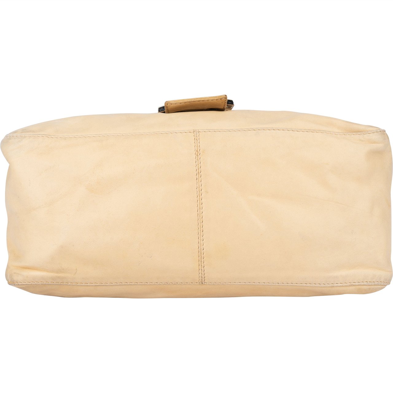 Fendi Fendi Beige Leather Baguette Mamma Handbag Beige