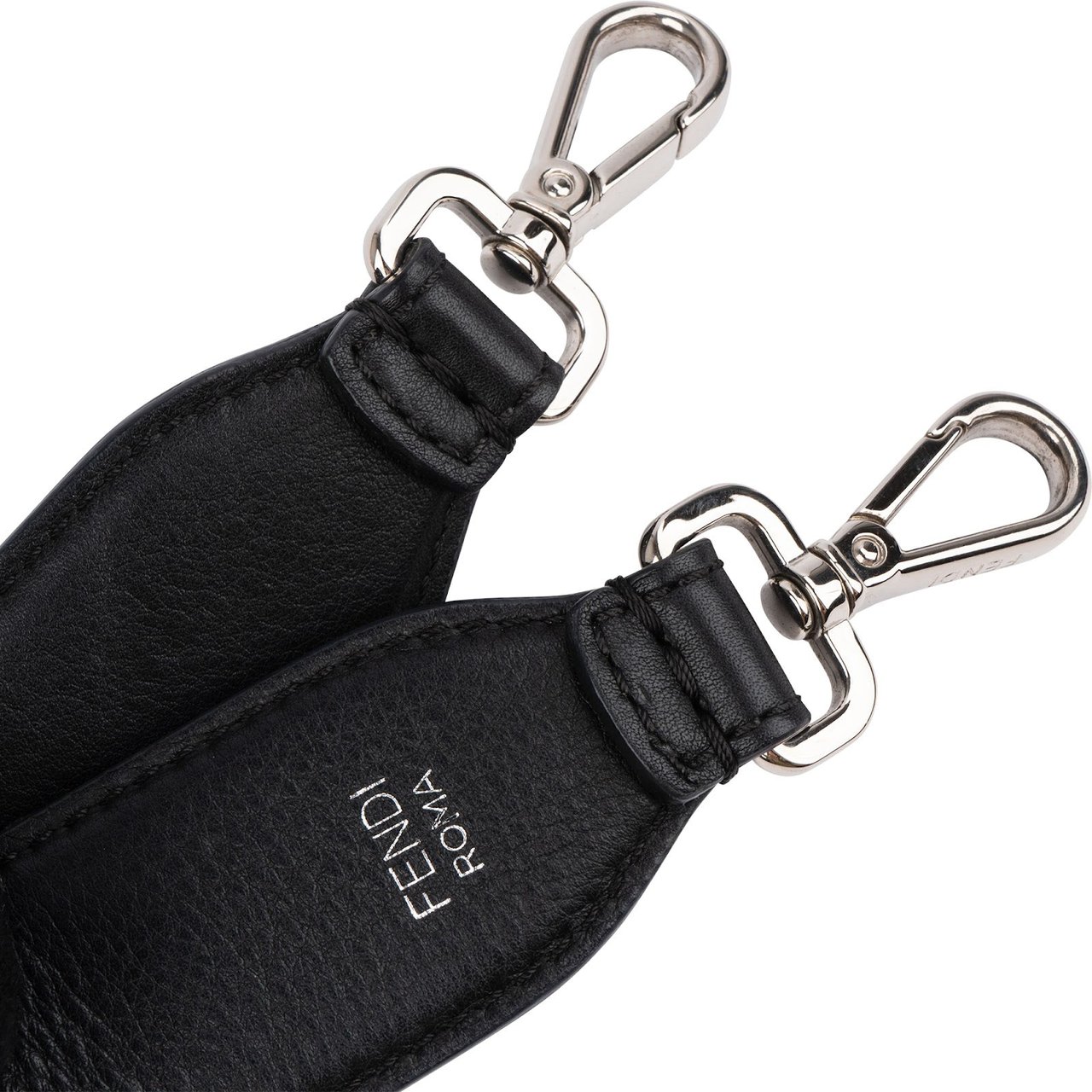 Fendi Leather Flowerland Studded You Bag Strap Zwart