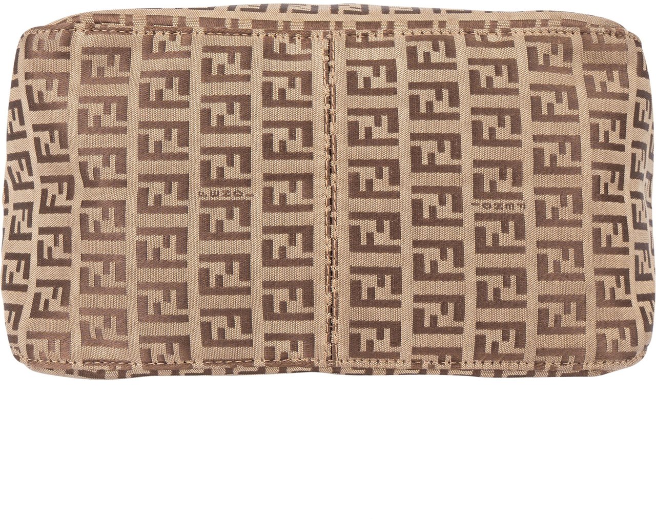 Fendi Fendi FF Monogram Baguette Buckle Handbag Bruin