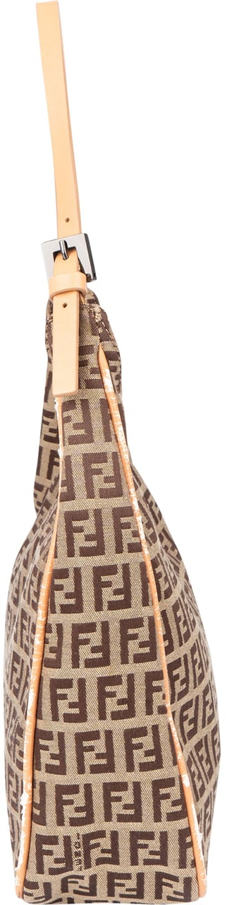 Fendi Fendi FF Monogram Zucca Shoulder Bag Bruin