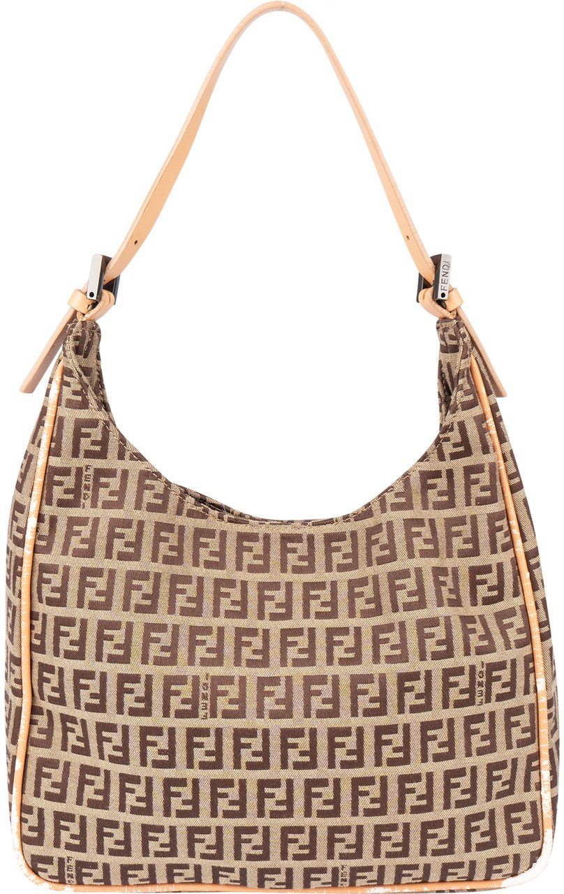 Fendi Fendi FF Monogram Zucca Shoulder Bag Bruin