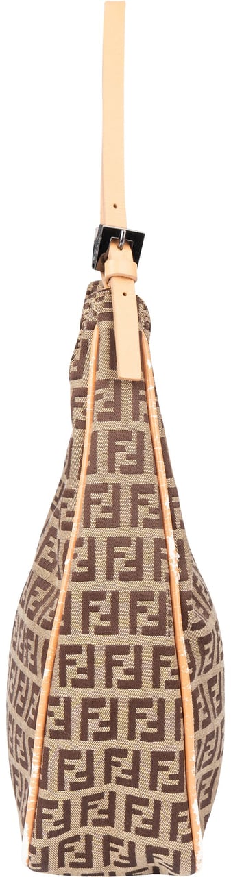 Fendi Fendi FF Monogram Zucca Shoulder Bag Bruin