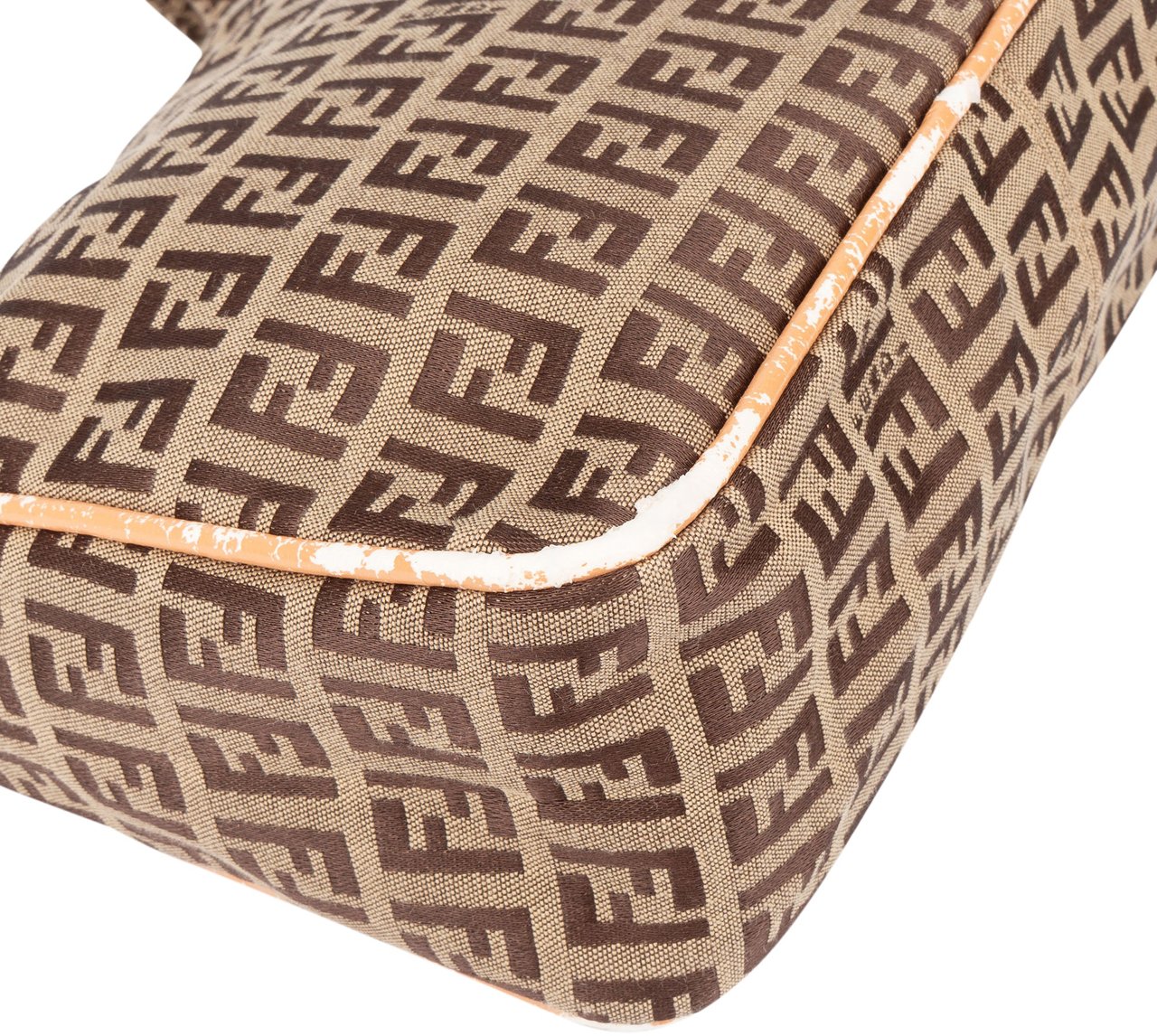 Fendi Fendi FF Monogram Zucca Shoulder Bag Bruin