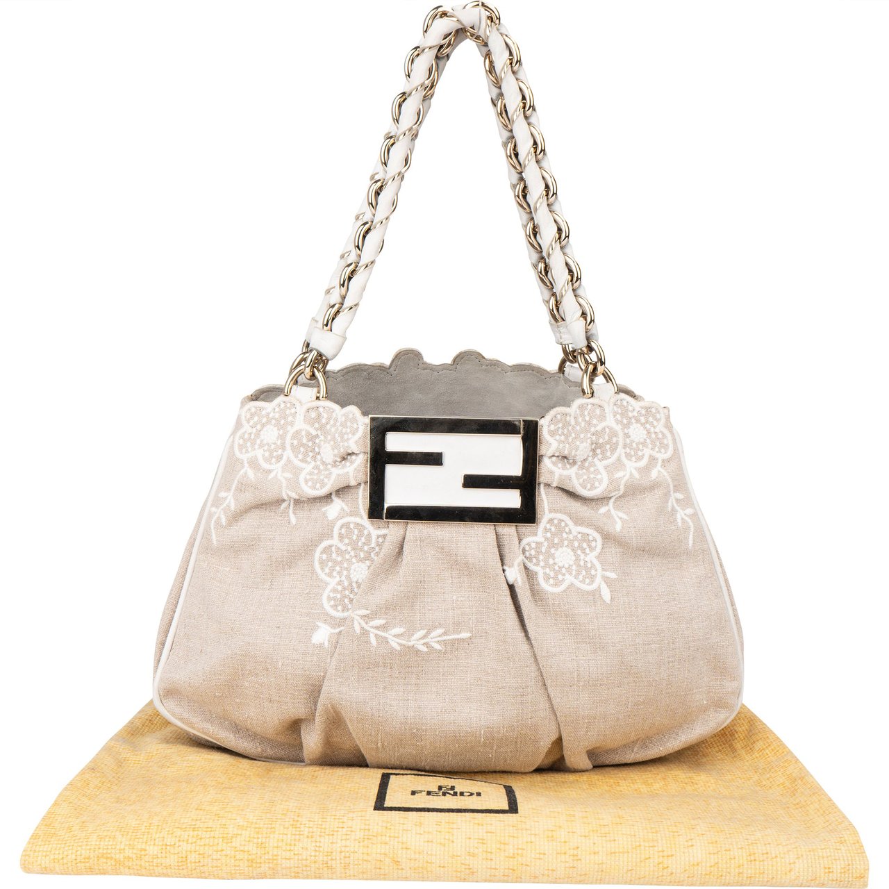 Fendi Fendi Limited Floral Baguette Buckle Handbag Divers