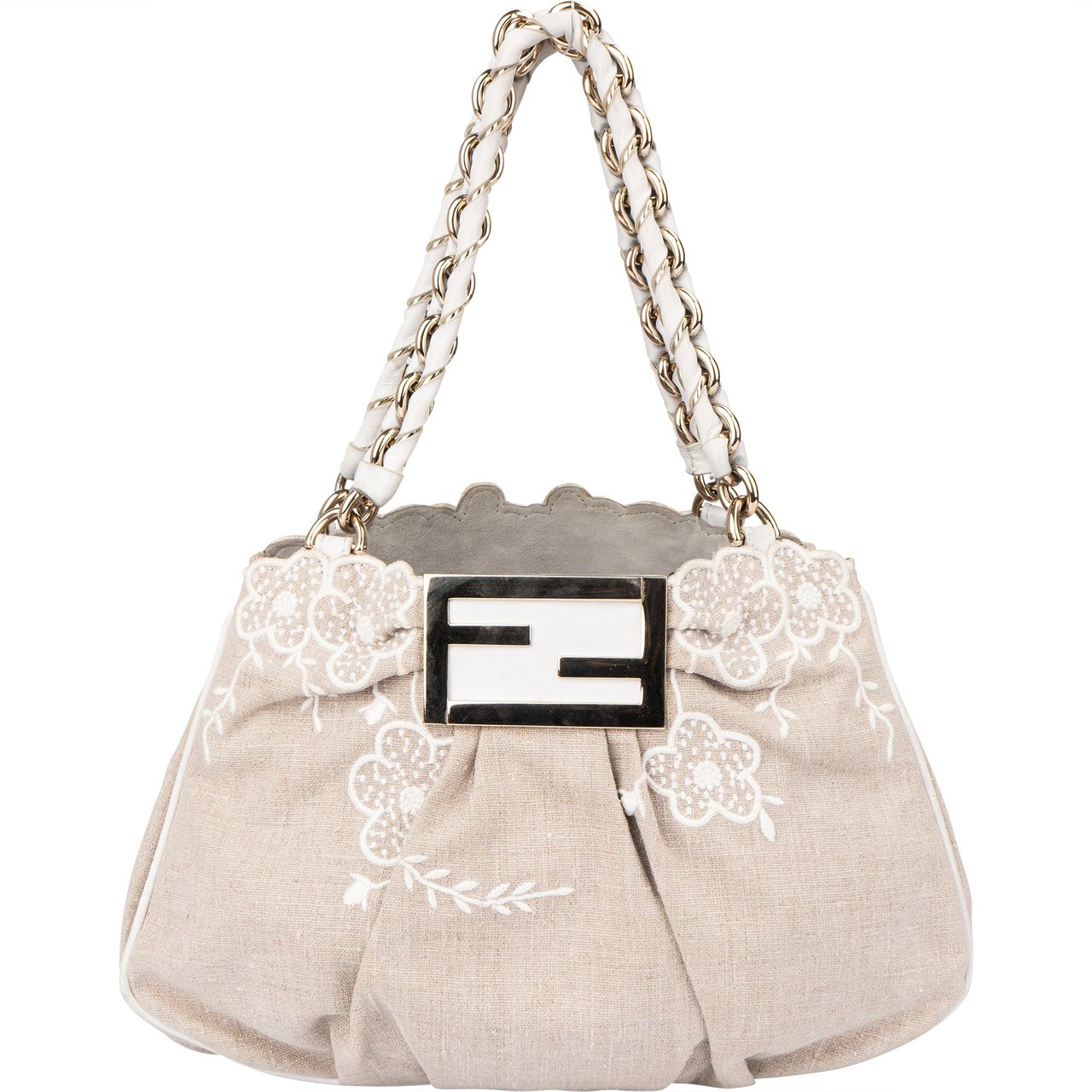 Fendi Fendi Limited Floral Baguette Buckle Handbag Divers