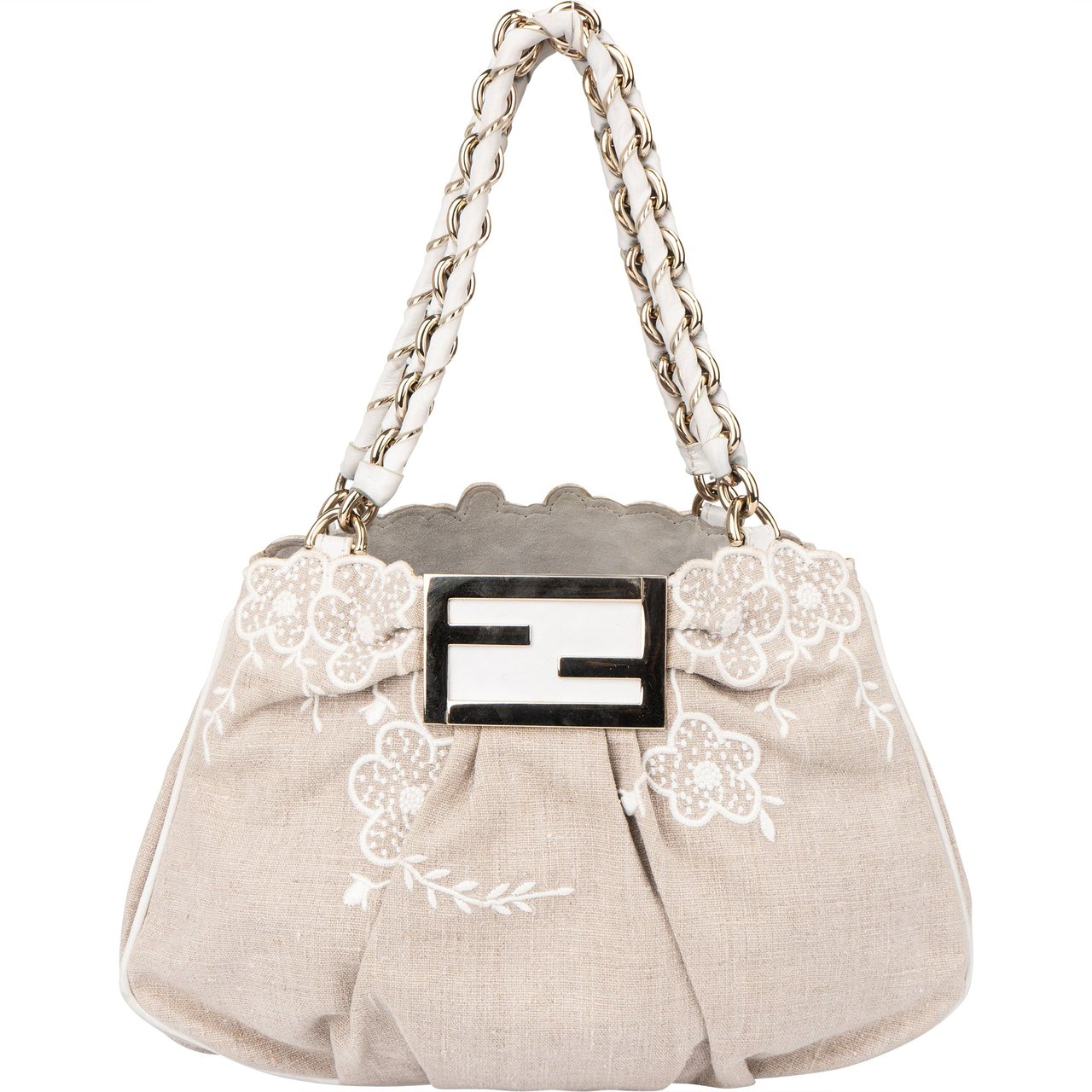 Fendi Fendi Limited Floral Baguette Buckle Handbag Divers