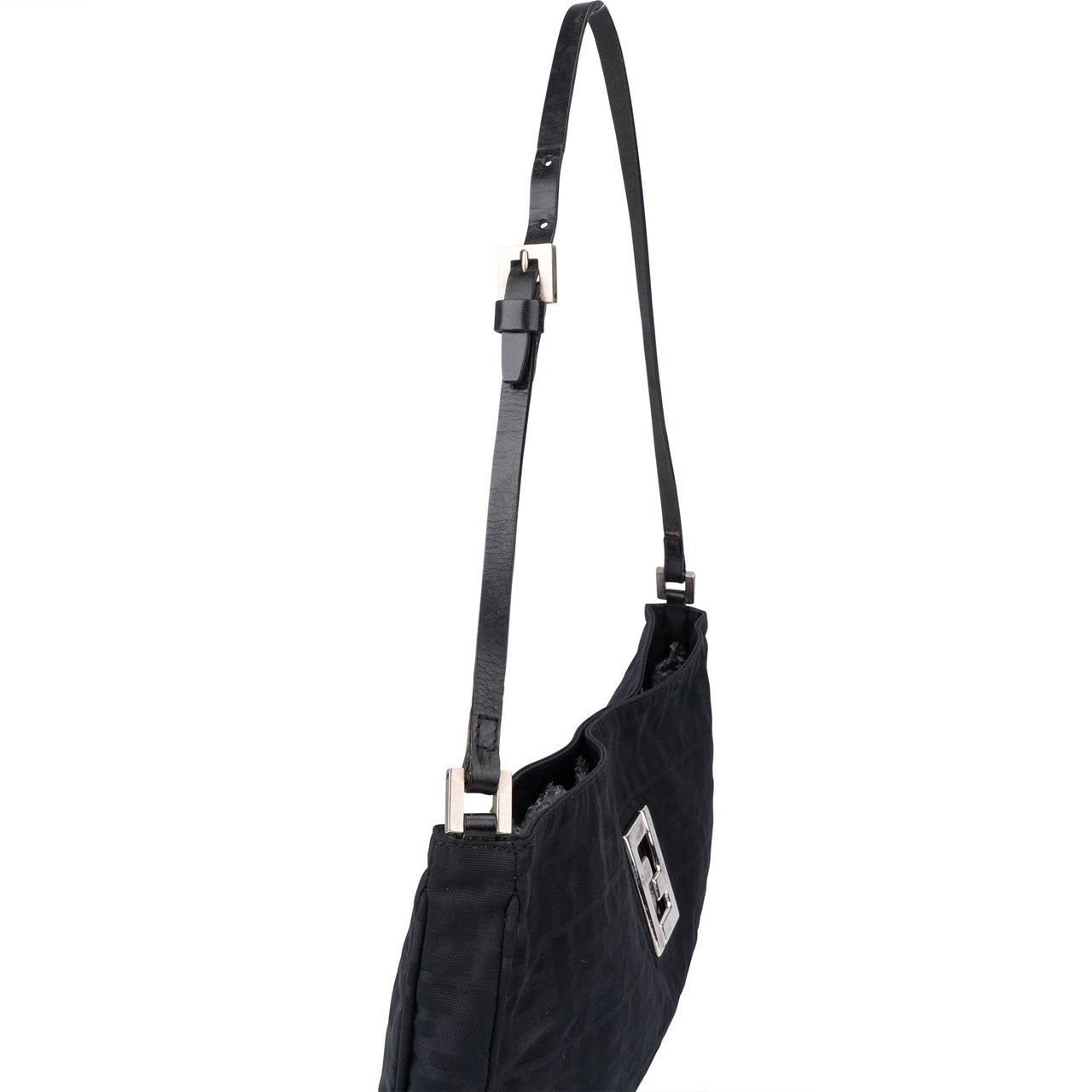 Fendi Fendi FF Monogram Zucca Shoulder Bag Zwart