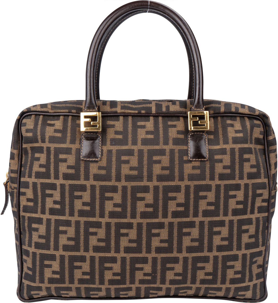 Fendi FF Monogram Handbag Bruin