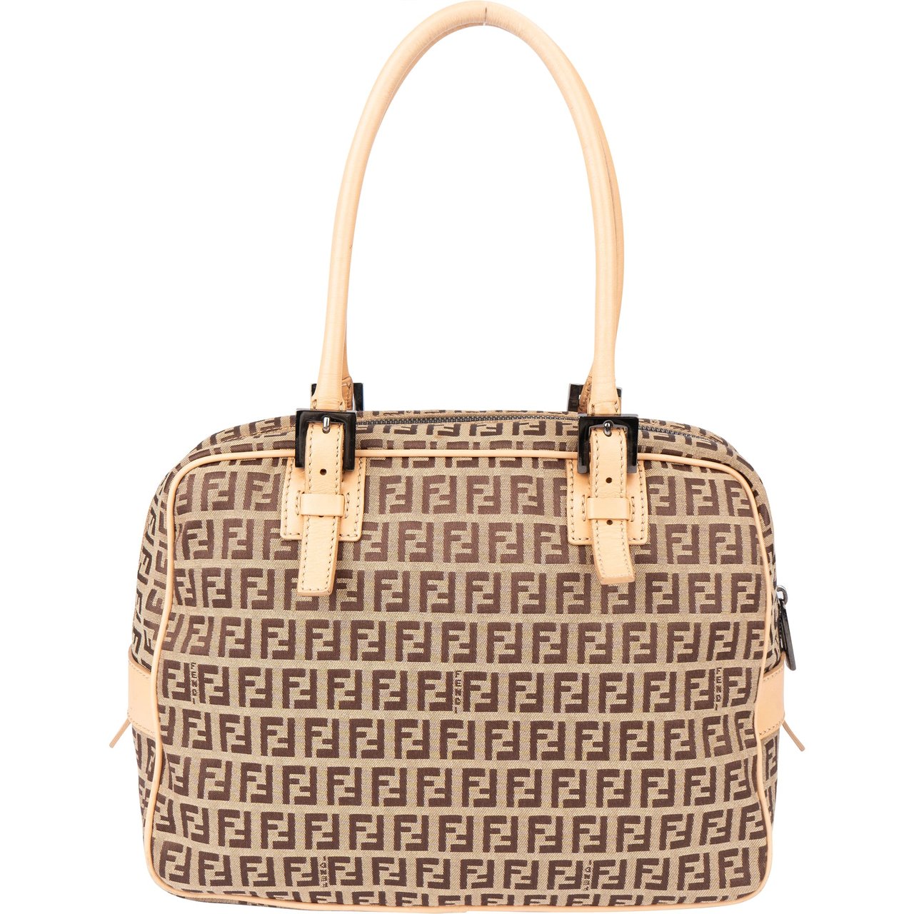 Fendi Fendi FF Monogram Zucca Handbag Bruin