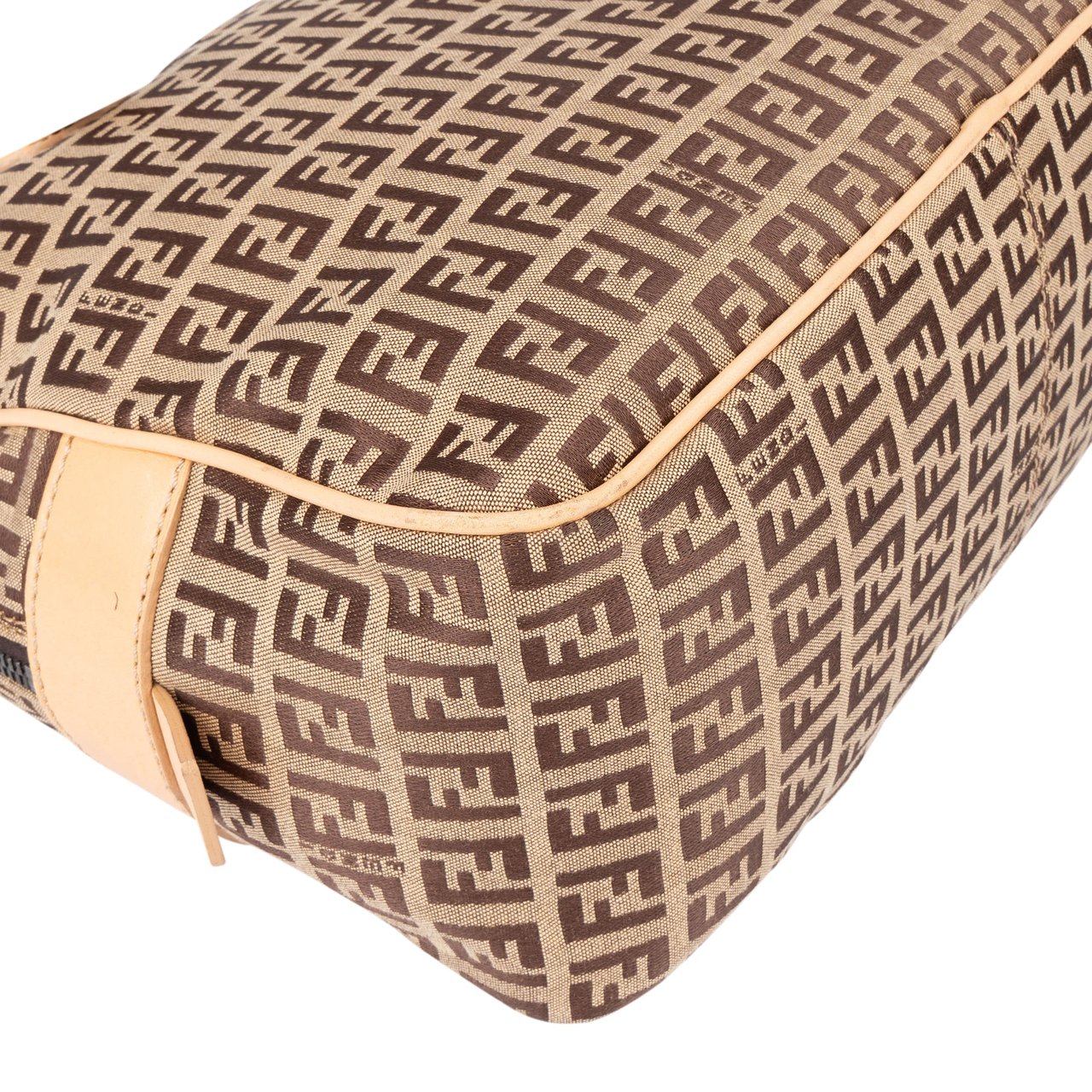 Fendi Fendi FF Monogram Zucca Handbag Bruin