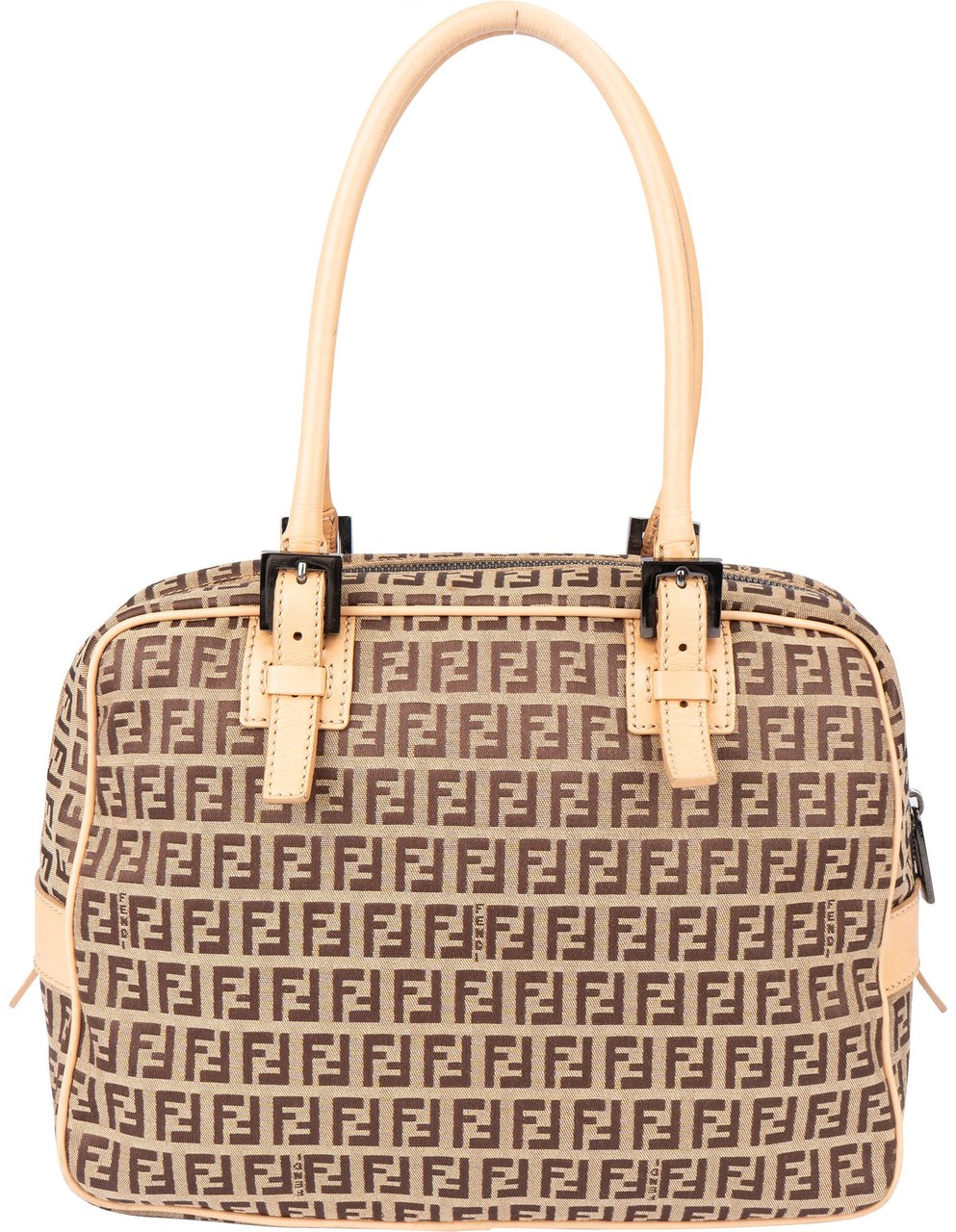 Fendi Fendi FF Monogram Zucca Handbag Bruin