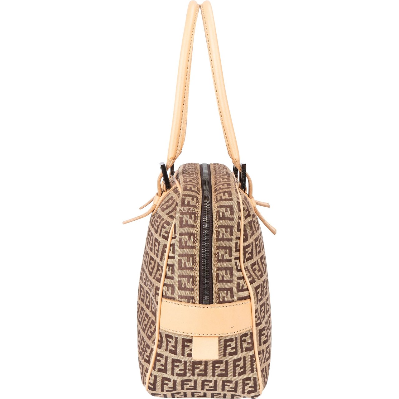 Fendi Fendi FF Monogram Zucca Handbag Bruin
