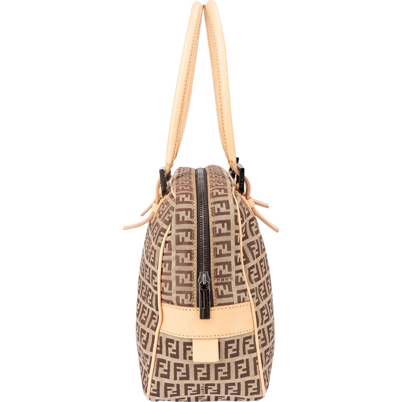 Fendi Fendi FF Monogram Zucca Handbag Bruin