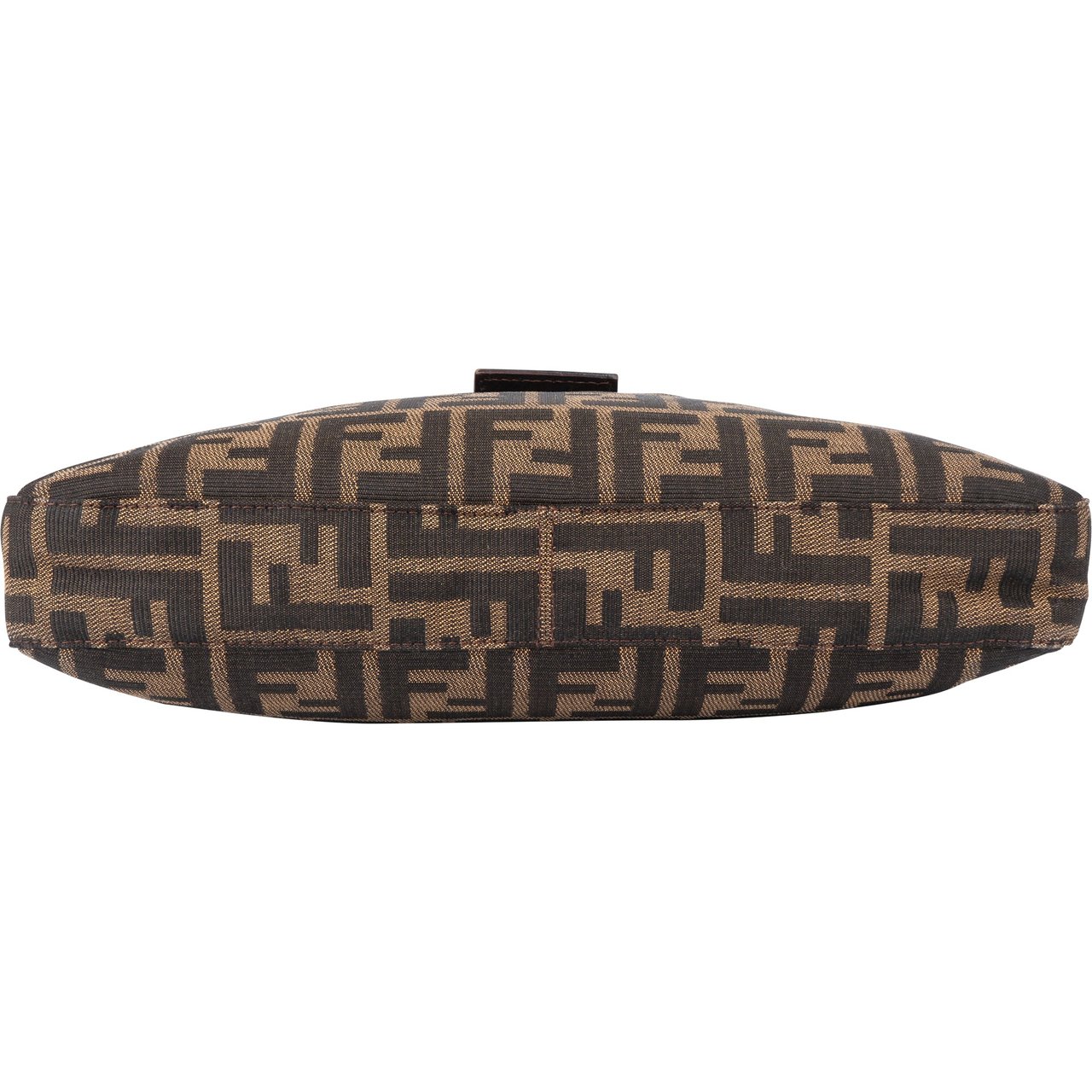 Fendi Fendi FF Monogram Baguette Buckle Shoulder Bag Bruin