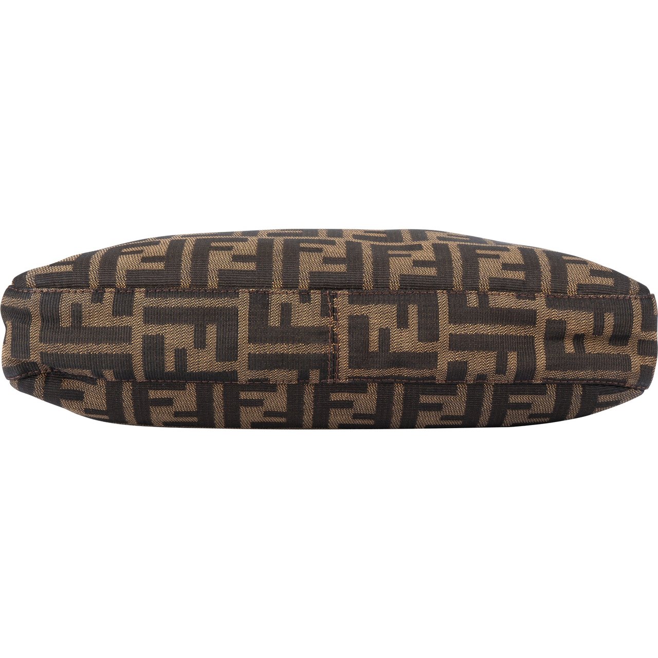 Fendi Fendi FF Monogram Baguette Buckle Shoulder Bag Bruin
