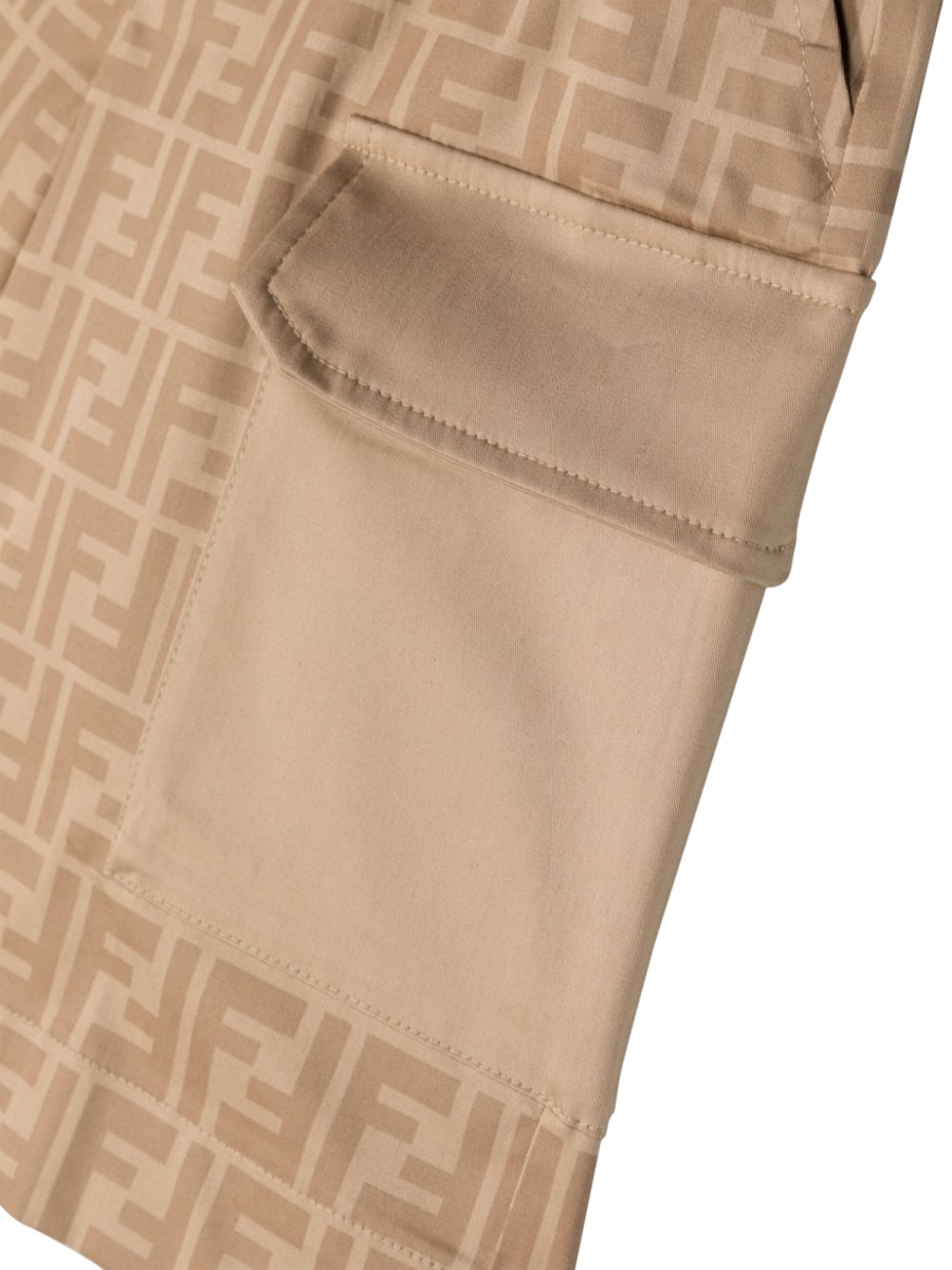 Fendi bermuda gabardine prin Beige