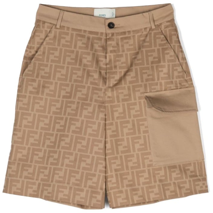 Fendi bermuda gabardine prin Beige
