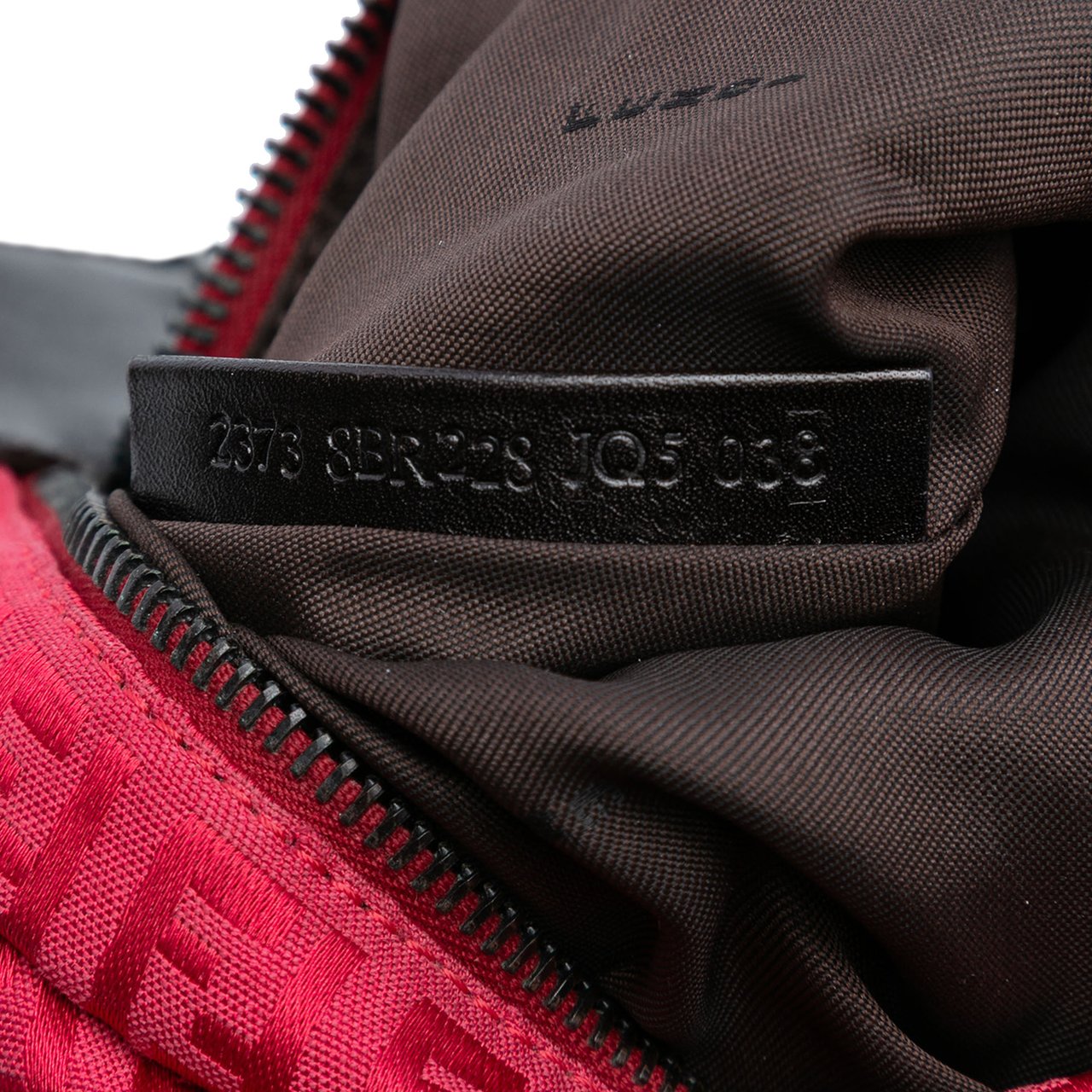 Fendi Zucchino Canvas Oyster Hobo Rood