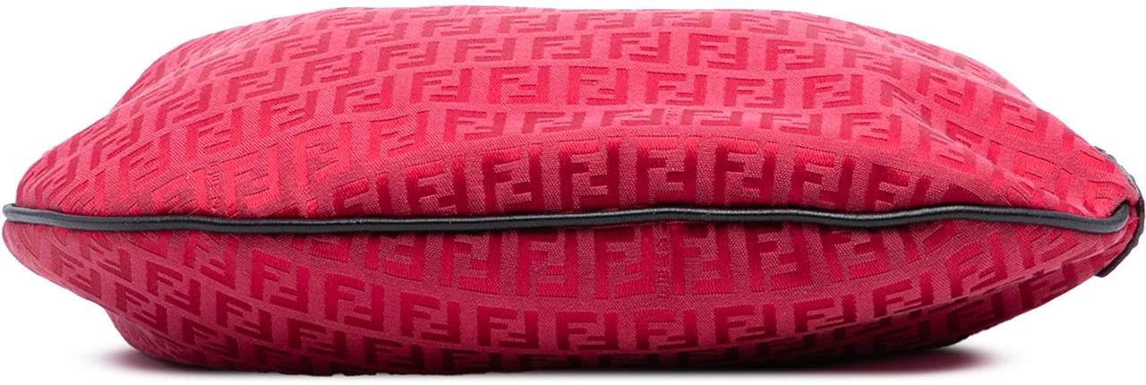 Fendi Zucchino Canvas Oyster Hobo Rood