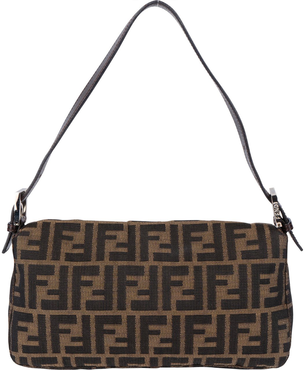Fendi Fendi FF Monogram Baguette Handbag Bruin