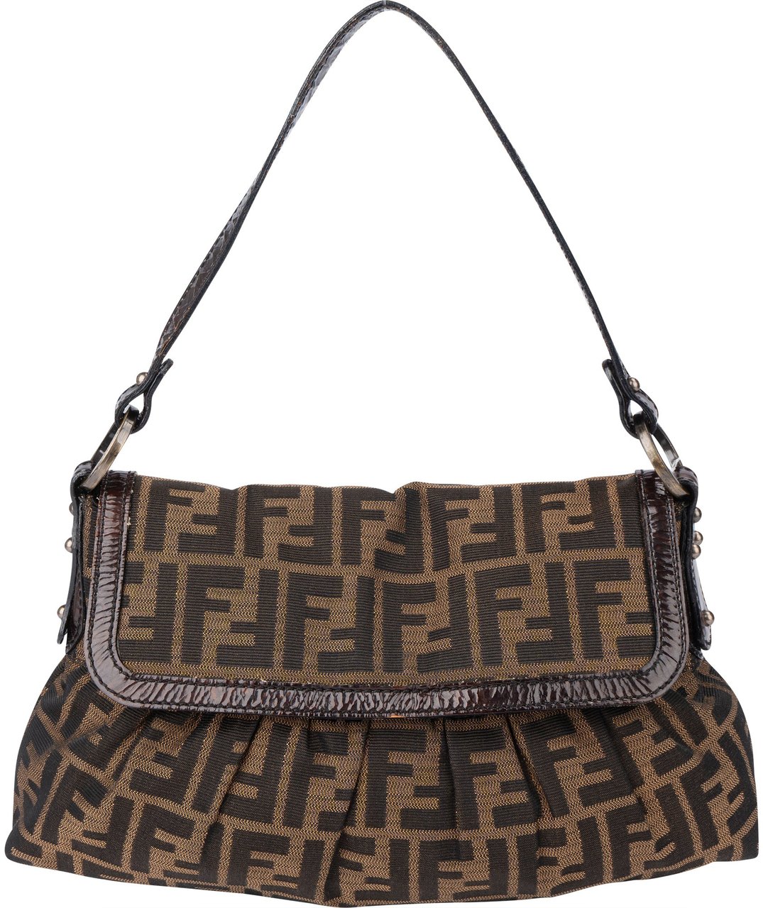 Fendi Fendi FF Monogram Chef Handbag Bruin