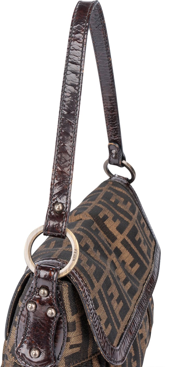 Fendi Fendi FF Monogram Chef Handbag Bruin