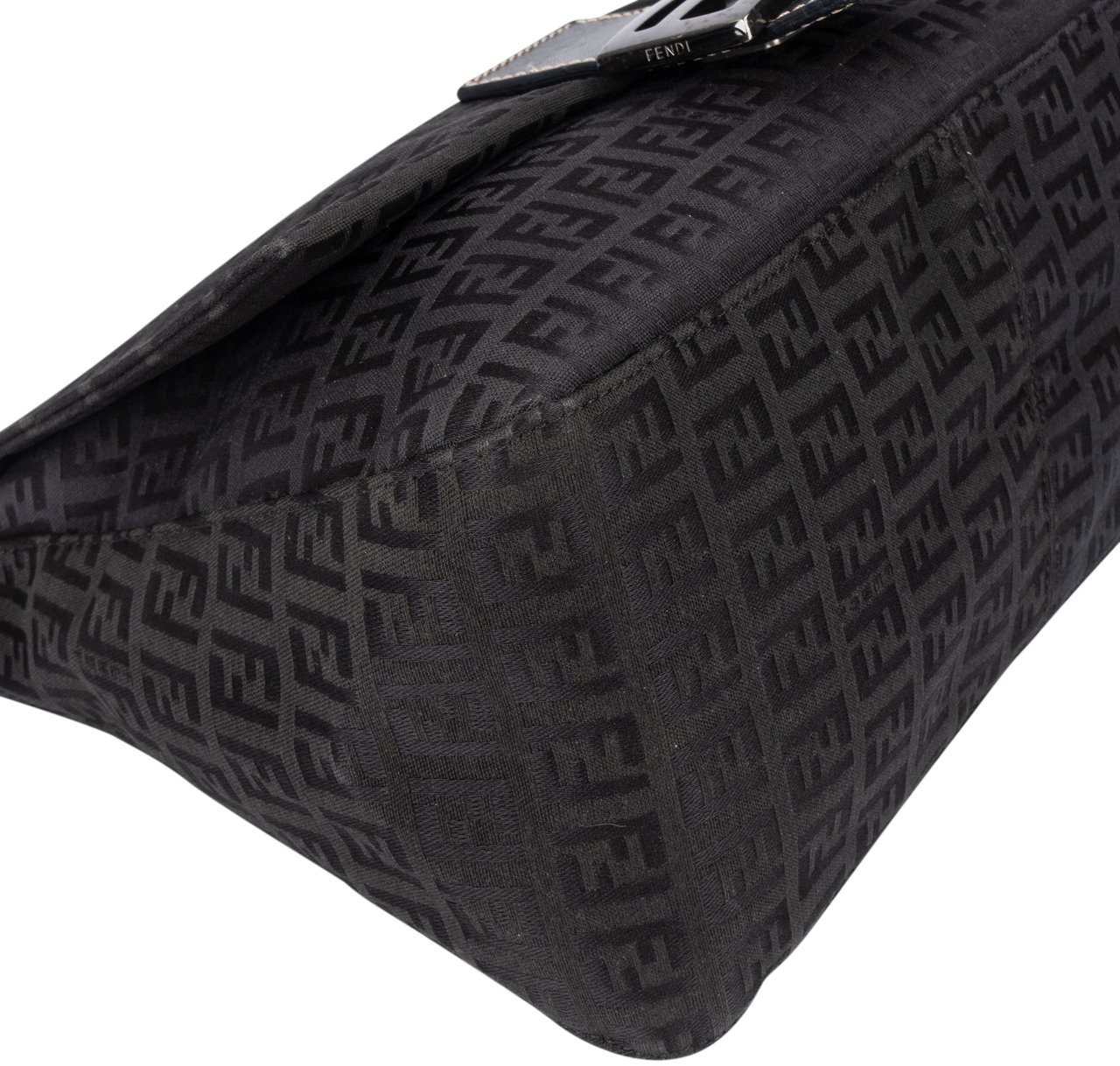 Fendi Fendi FF Monogram Mamma Baguette Handbag Zwart