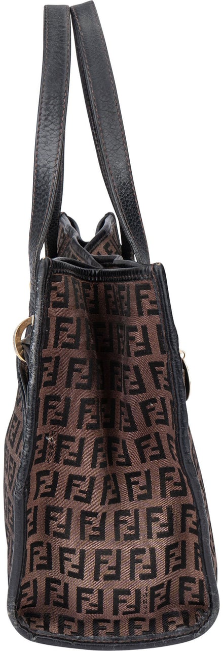 Fendi FF Monogram Zucca Handbag Bruin