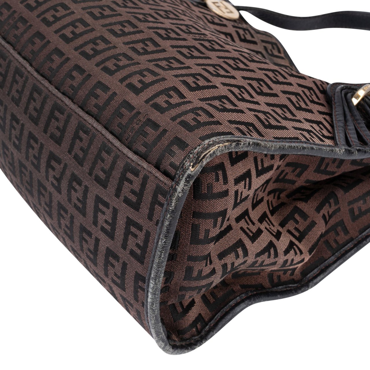 Fendi Fendi FF Monogram Zucca Handbag Bruin