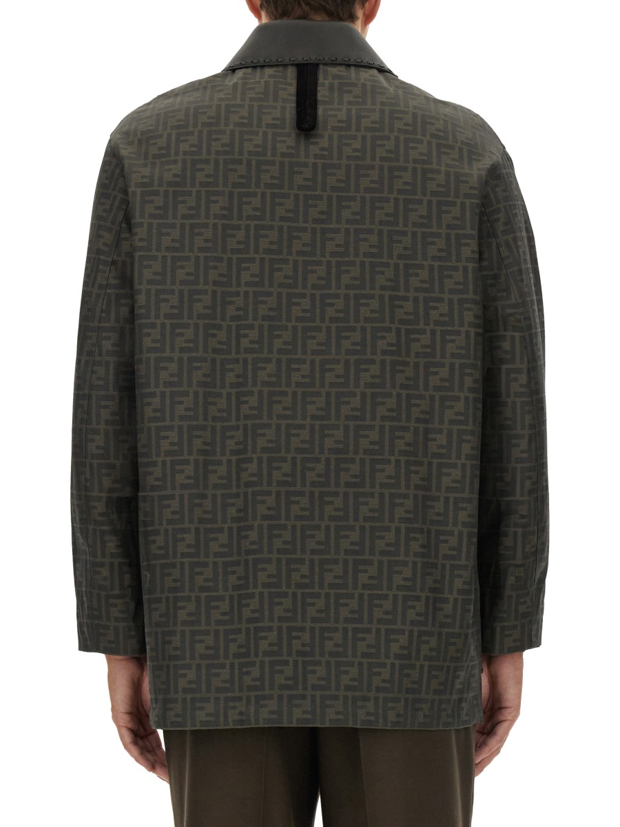 Fendi BLOUSON IN JACQUARD "FF" Bruin