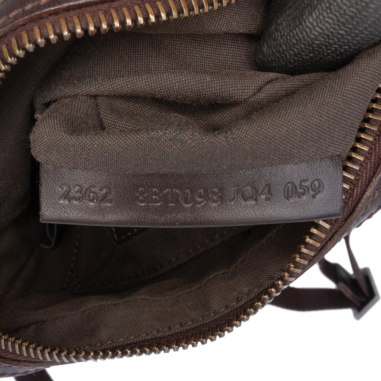 Fendi Zucchino Canvas Crossbody Bruin