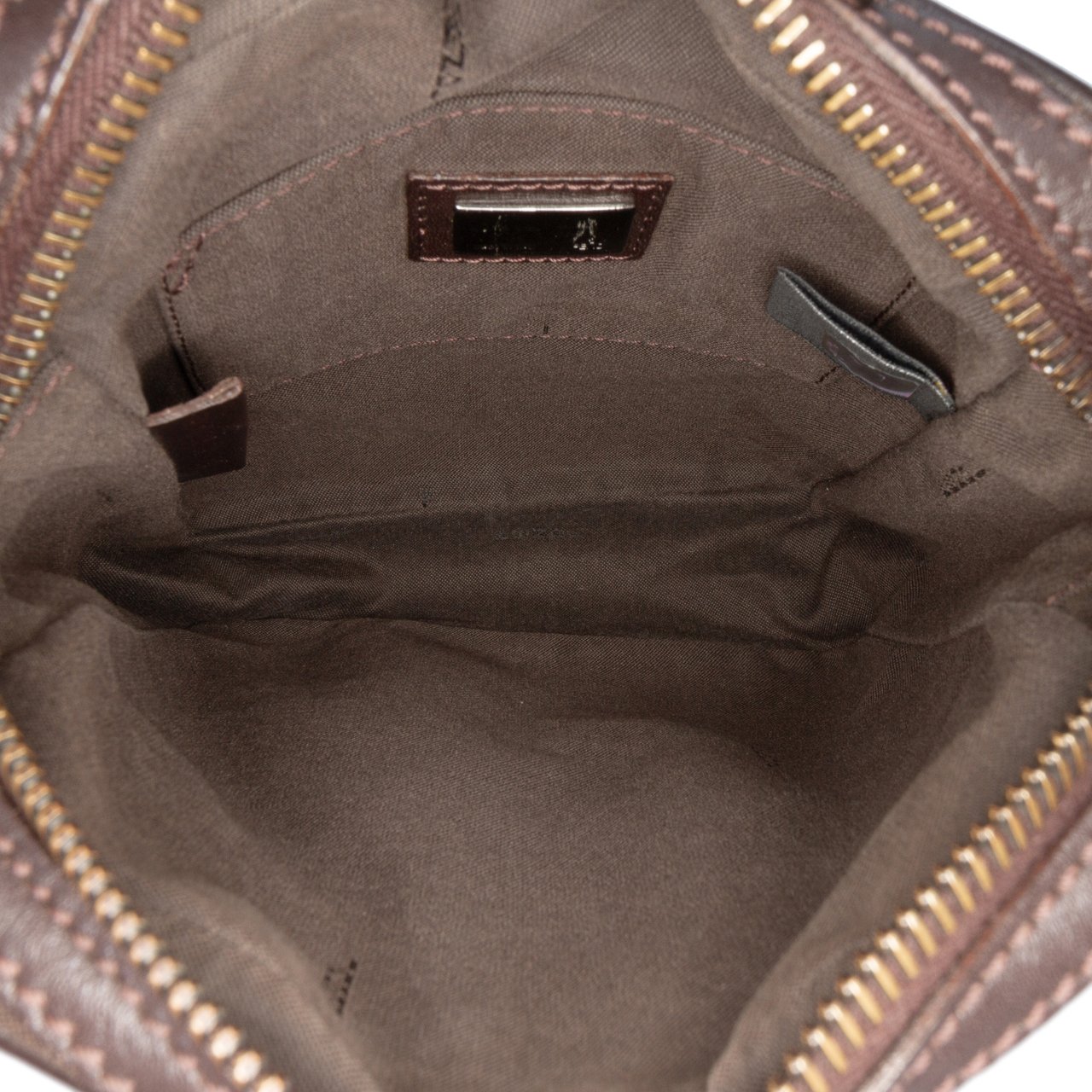 Fendi Zucchino Canvas Crossbody Bruin