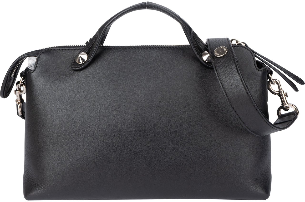 Fendi Fendi Black Leather By The Way Handbag Zwart
