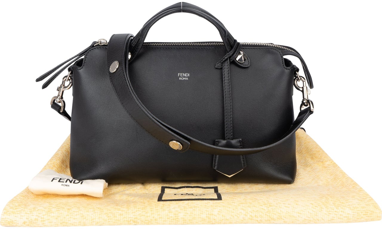Fendi Fendi Black Leather By The Way Handbag Zwart