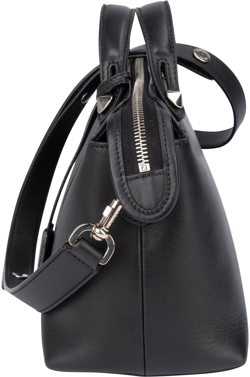 Fendi Fendi Black Leather By The Way Handbag Zwart
