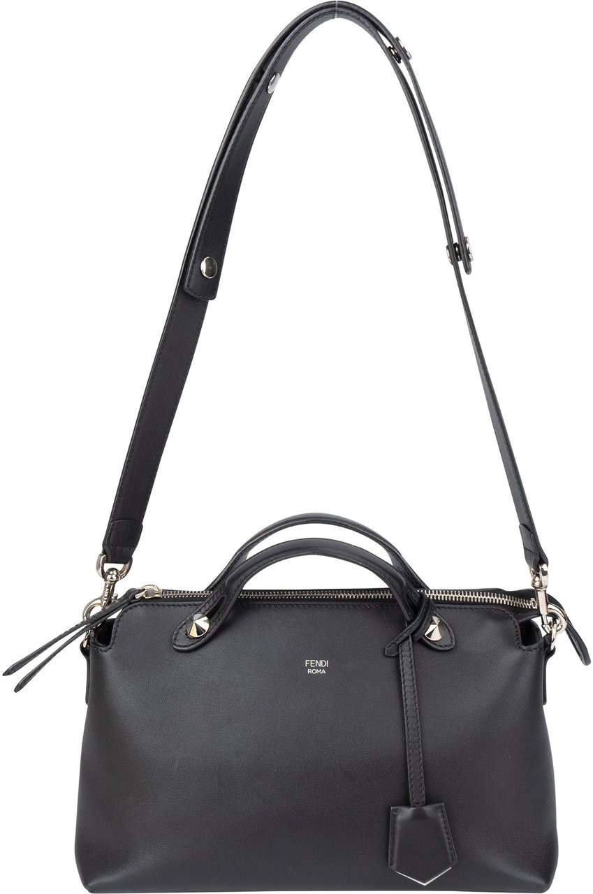 Fendi Fendi Black Leather By The Way Handbag Zwart