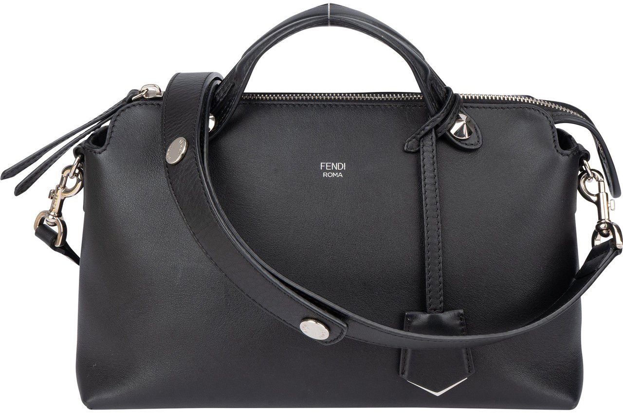 Fendi Fendi Black Leather By The Way Handbag Zwart