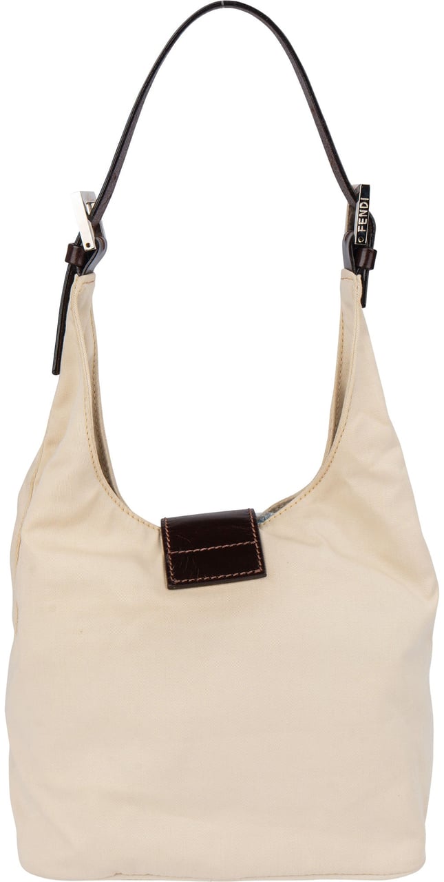 Fendi Fendi Cottton Limited Baguette Buckle Shoulder Bag Wit