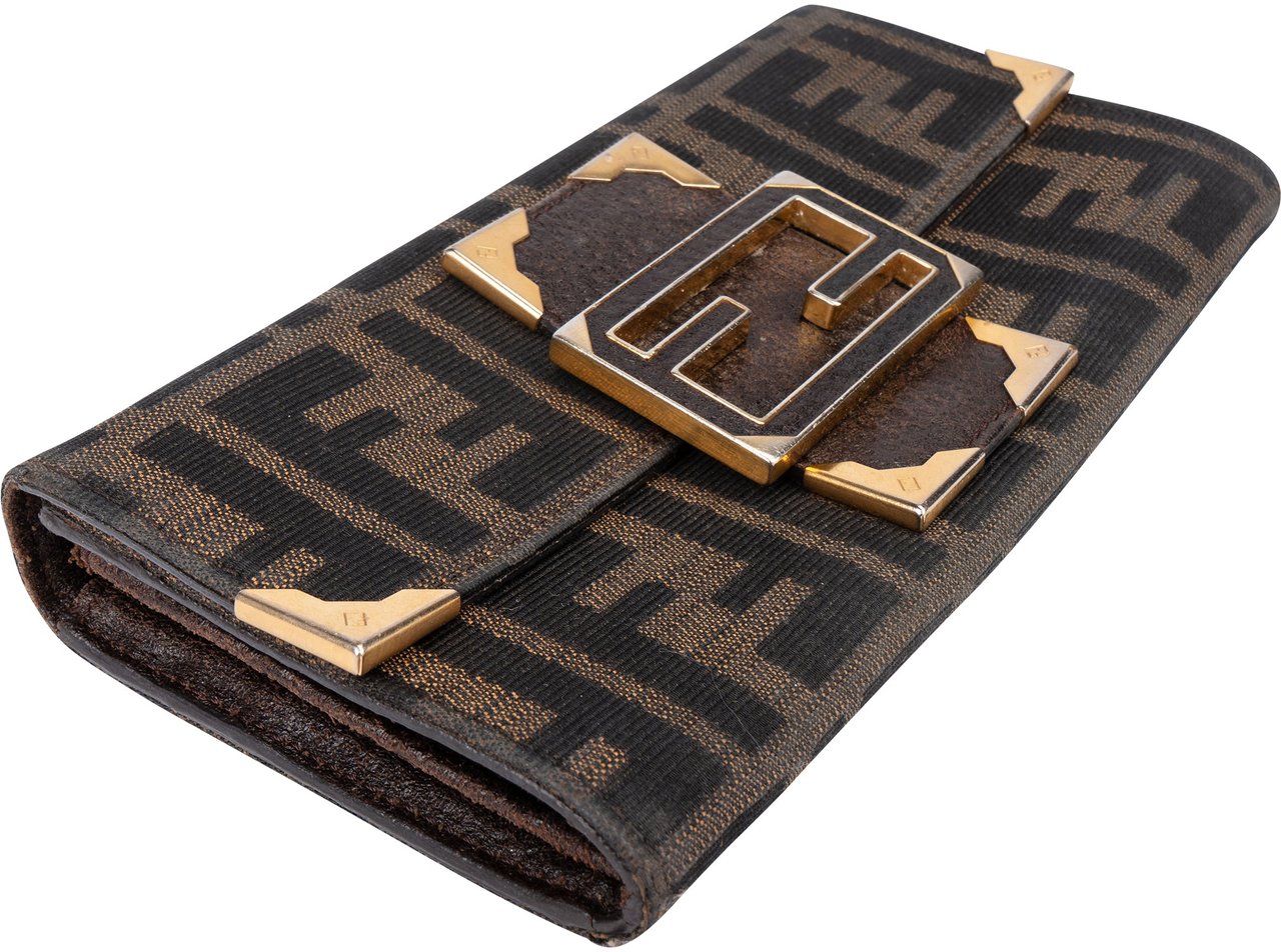 Fendi Fendi FF monogram Baguette Wallet Bruin