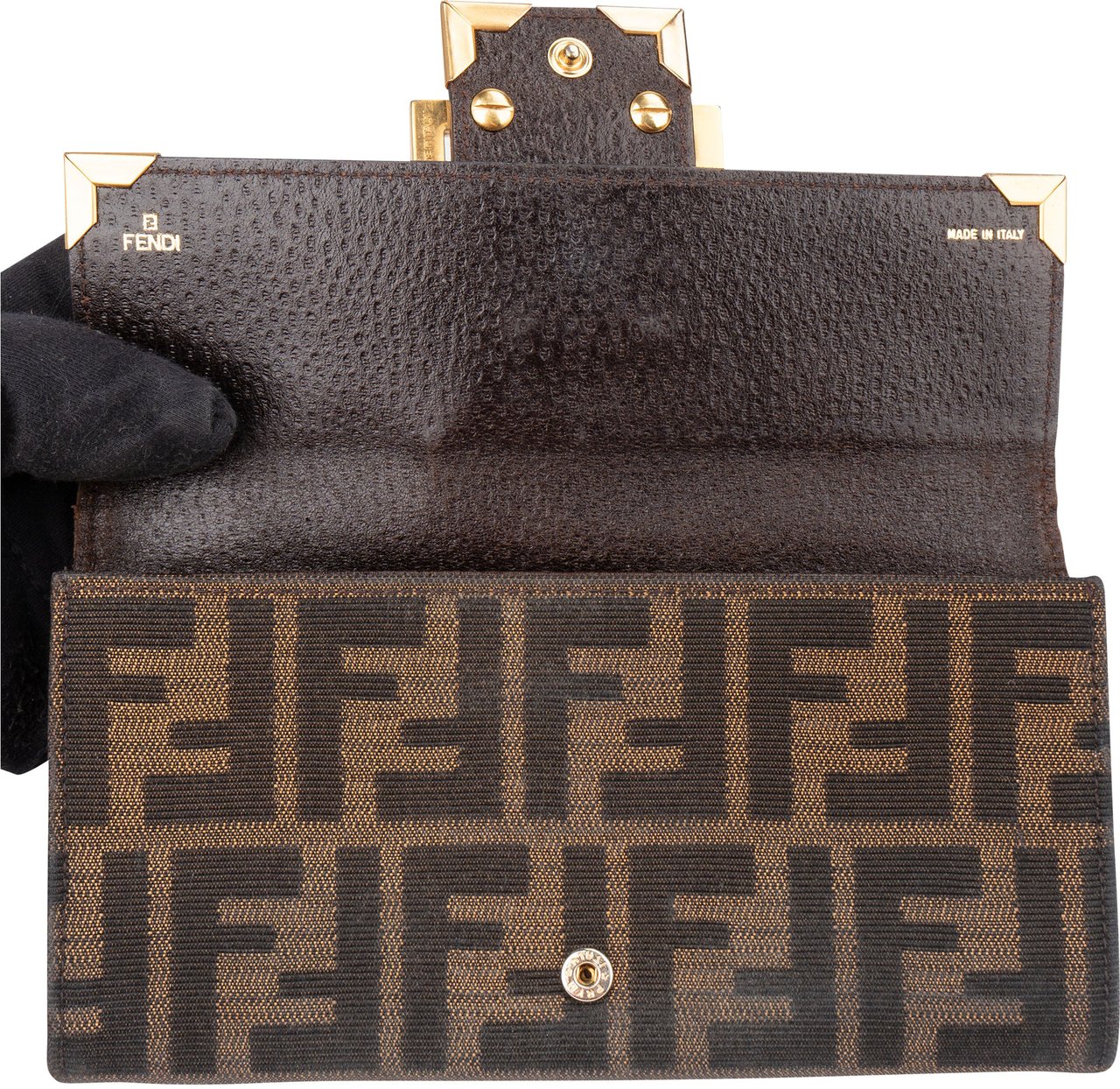 Fendi Fendi FF monogram Baguette Wallet Bruin
