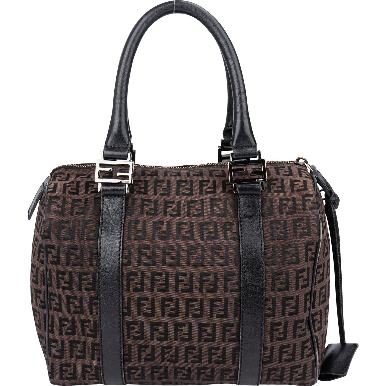 Fendi Fendi FF Monogram Zucca Handbag Zwart