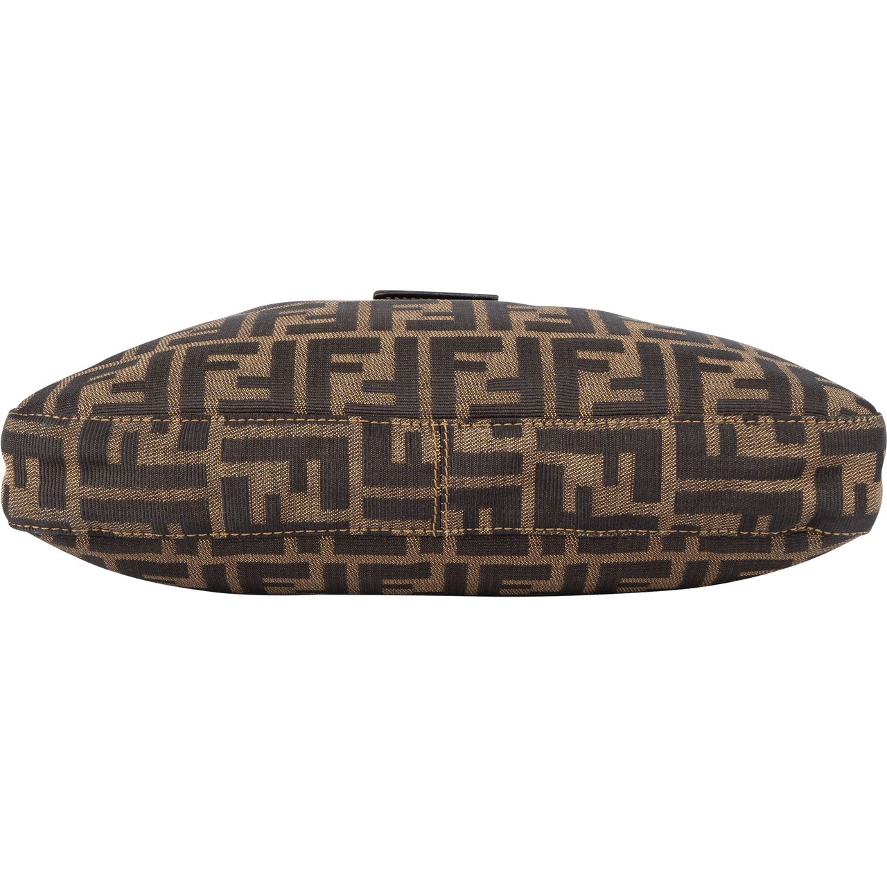 Fendi Fendi FF Monogram Baguette Buckle Shoulder Bag Bruin