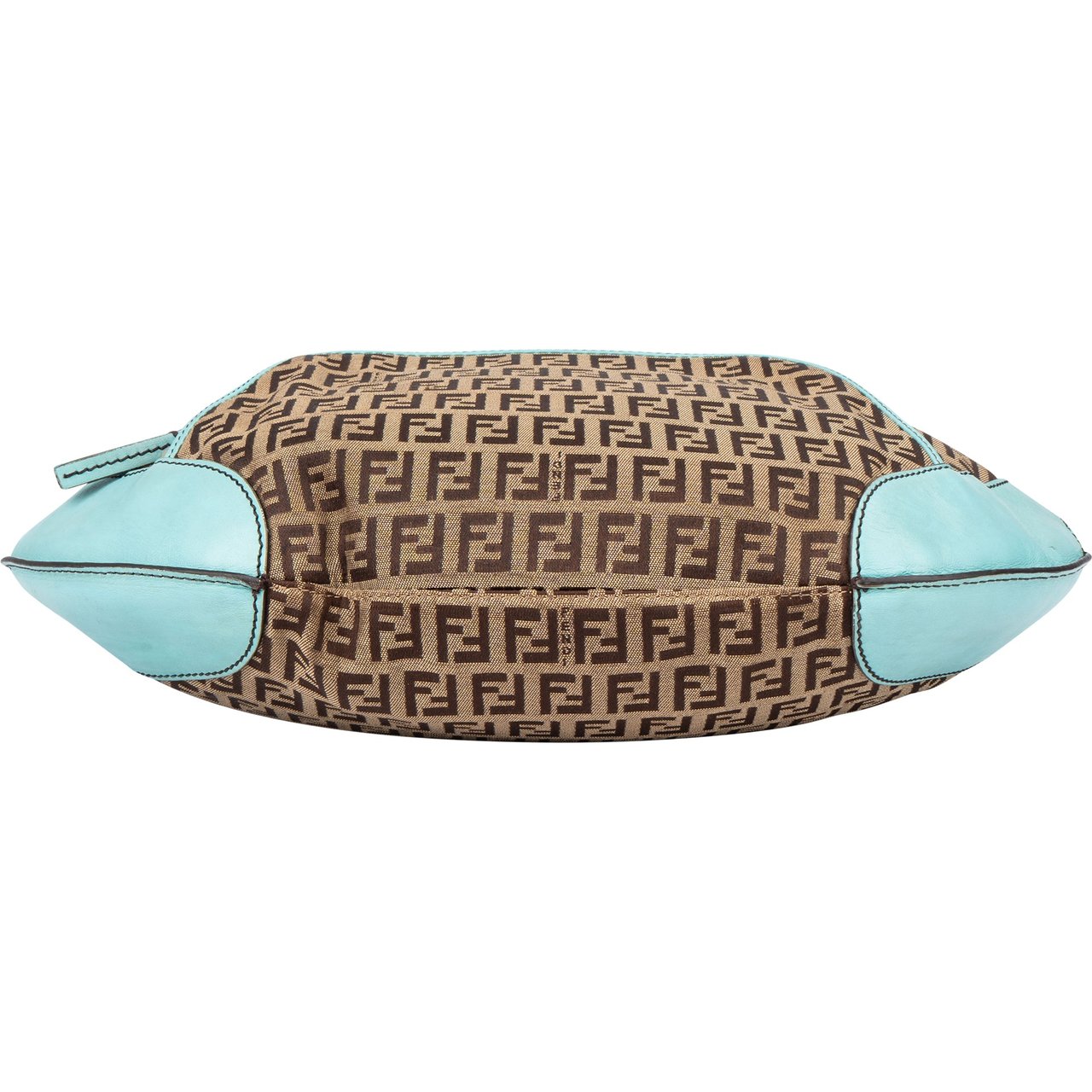 Fendi Fendi FF Monogram Zucchino Handbag Bruin