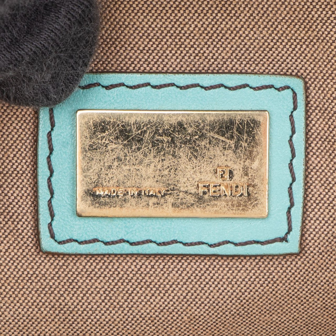 Fendi Fendi FF Monogram Zucchino Handbag Bruin