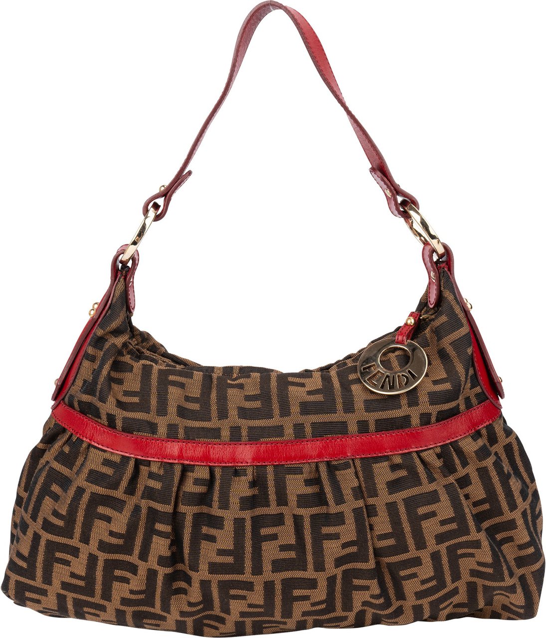 Fendi Fendi FF Monogram Zucca Chef Handbag Bruin