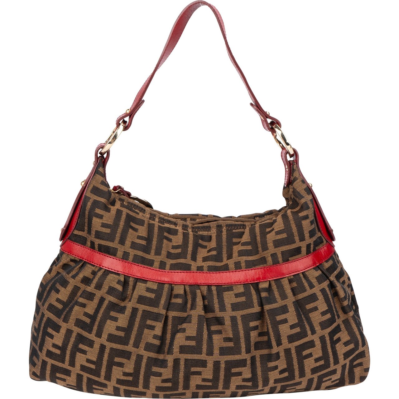 Fendi Fendi FF Monogram Zucca Chef Handbag Bruin