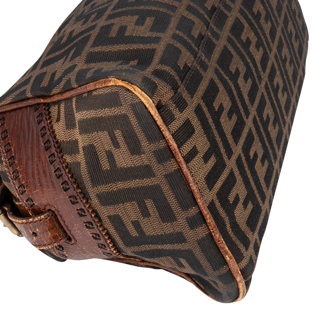 Fendi Fendi FF Monogram Piccola Handbag Bruin
