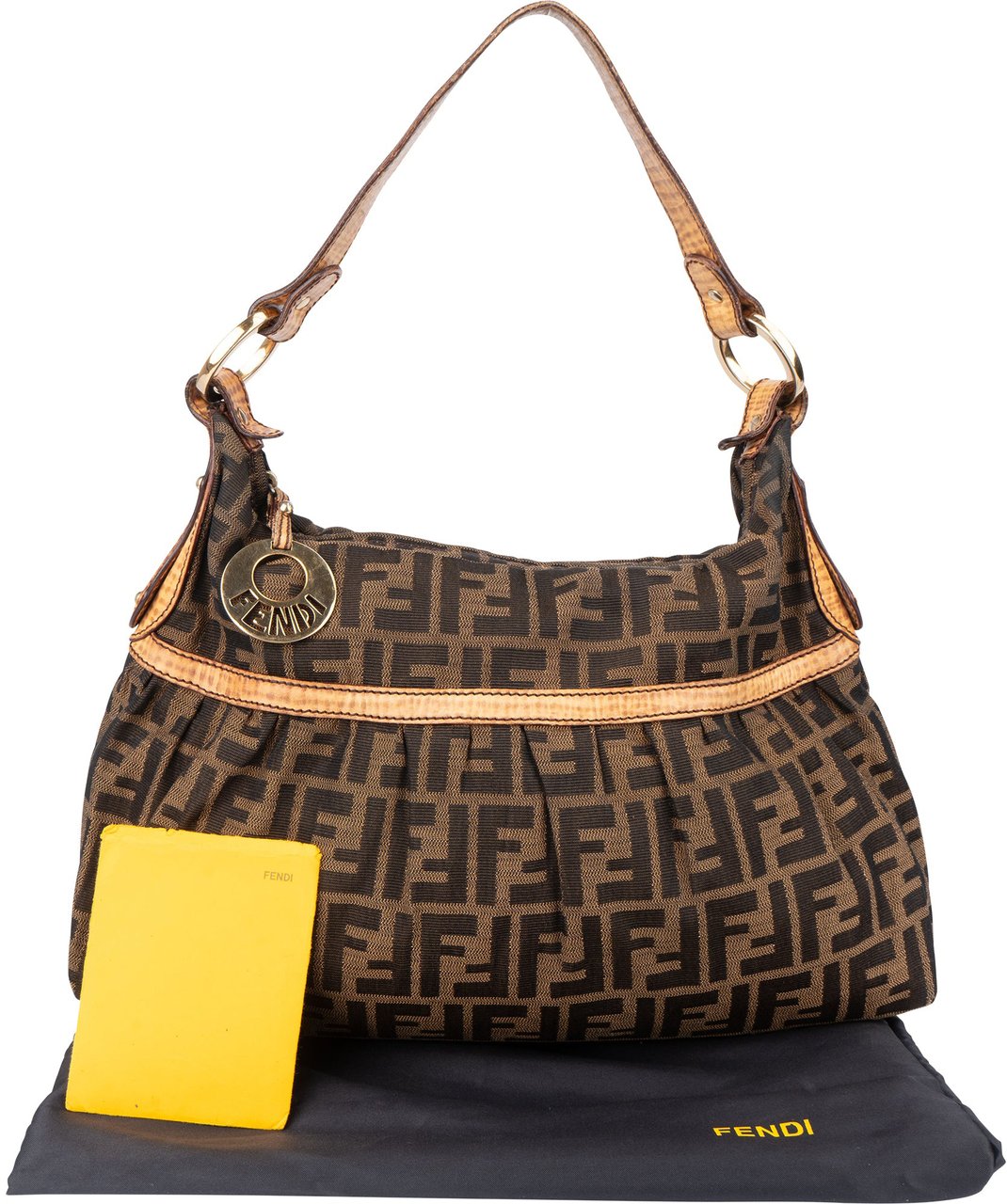 Fendi FF Monogram Chef Handbag Bruin