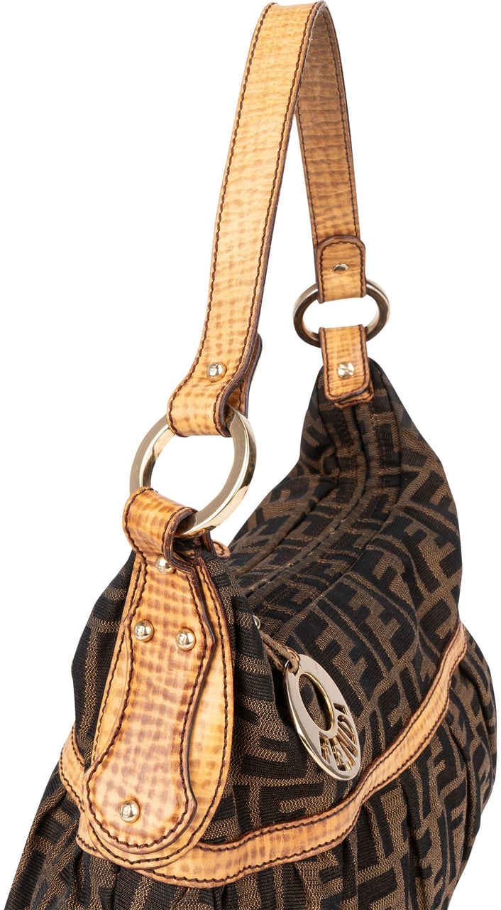 Fendi FF Monogram Chef Handbag Bruin